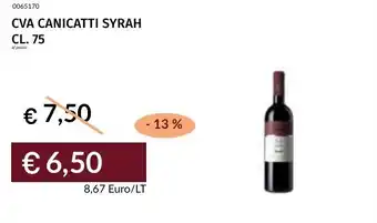 Prezzemolo e Vitale Cva canicatti syrah offerta