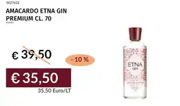 Prezzemolo e Vitale Amacardo etna gin premium offerta