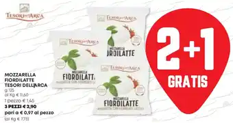 Panorama Mozzarella fiordilatte TESORI DELLARCA offerta