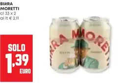 Panorama Birra MORETTI offerta