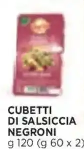 Panorama Cubetti di salsiccia NEGRONI offerta