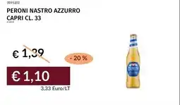 Prezzemolo e Vitale Peroni nastro azzurro capri offerta