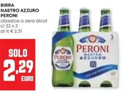 Panorama Birra nastro azzuro PERONI offerta