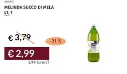Prezzemolo e Vitale Melinda succo di mela offerta