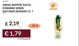 Prezzemolo e Vitale Zuegg skipper succo d'ananas senza zuccheri aggiunti offerta