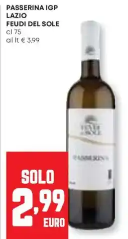 Panorama Passerina igp lazio FEUDI DEL SOLE offerta
