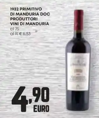 Panorama 1932 primitivo di manduria doc produttori vini di manduria offerta
