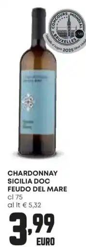 Panorama Chardonnay sicilia doc feudo del mare offerta