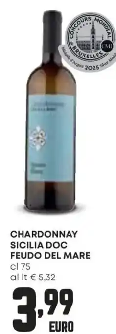 Panorama Chardonnay sicilia doc feudo del mare offerta
