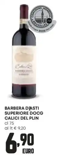 Panorama Barbera diasti superiore docg calici del plin offerta