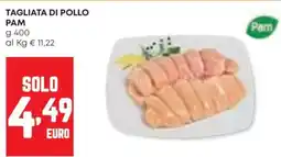 Panorama Tagliata di pollo PAM offerta