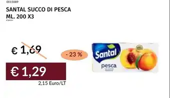 Prezzemolo e Vitale Santal succo di pesca offerta