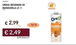 Prezzemolo e Vitale Orasi bevanda di mandorla offerta