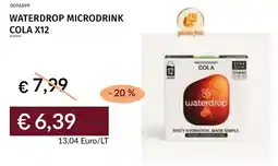 Prezzemolo e Vitale Waterdrop microdrink cola x12 offerta