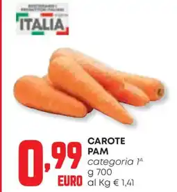 Panorama Carote PAM offerta