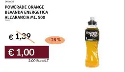 Prezzemolo e Vitale Powerade orange bevanda energetica all'arancia offerta