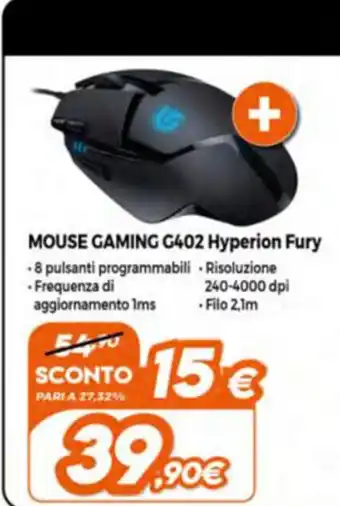 Expert Mouse Gaming C402 Hyperion Fury offerta