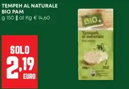Panorama Tempeh al naturale bio PAM offerta