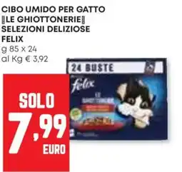 Panorama Cibo umido per gatto le ghiottonerie selezioni deliziose FELIX offerta