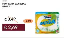 Prezzemolo e Vitale Foxy carta da cucina mega x 2 offerta