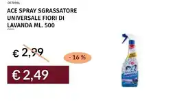 Prezzemolo e Vitale Ace spray sgrassatore universale fiori di lavanda offerta