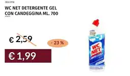Prezzemolo e Vitale Wc net detergente gel con candeggina offerta