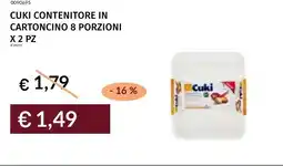 Prezzemolo e Vitale Cuki contenitore in cartoncino 8 porzioni offerta