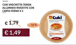 Prezzemolo e Vitale Cuki vaschetta tonda alluminio rivestite con carta forno x 2 offerta