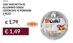 Prezzemolo e Vitale Cuki vaschetta in alluminio senza coperchio 10 porzioni offerta