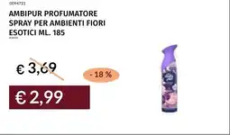 Prezzemolo e Vitale Ambipur profumatore spray per ambienti fiori esotici offerta