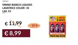 Prezzemolo e Vitale Omino bianco liquido lavatrice color+ 35 offerta