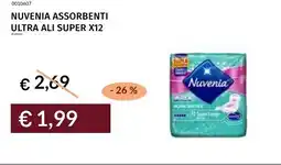 Prezzemolo e Vitale Nuvenia assorbenti ultra ali super x12 offerta