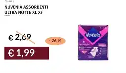 Prezzemolo e Vitale Nuvenia assorbenti ultra notte xl x9 offerta