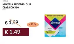 Prezzemolo e Vitale Nuvenia proteggi slip classico x50 offerta