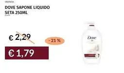 Prezzemolo e Vitale Dove sapone liquido seta offerta