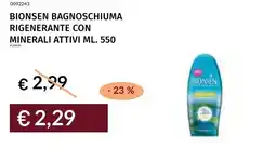 Prezzemolo e Vitale Bionsen bagnoschiuma rigenerante con minerali attivi offerta