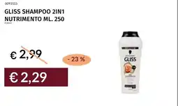 Prezzemolo e Vitale Gliss shampoo 2in1 nutrimento offerta