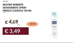 Prezzemolo e Vitale Neutro roberts deodorante spray fresco classico offerta