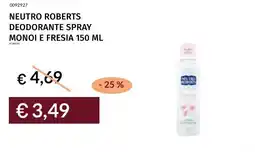 Prezzemolo e Vitale Neutro roberts deodorante spray monoi e fresia offerta