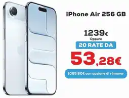Euronics iPhone Air 256 GB offerta