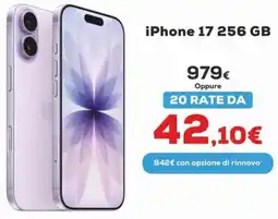 Euronics iPhone 17 256 GB offerta