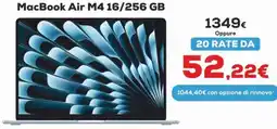 Euronics MacBook Air M4 16/256 GB offerta