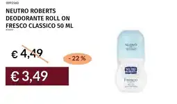 Prezzemolo e Vitale Neutro roberts deodorante roll on fresco classico offerta