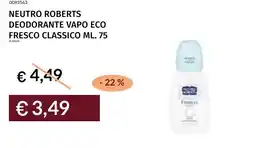 Prezzemolo e Vitale Neutro roberts deodorante vapo eco fresco classico offerta