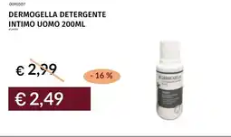 Prezzemolo e Vitale Dermogella detergente intimo uomo offerta