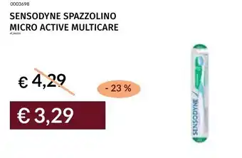 Prezzemolo e Vitale Sensodyne spazzolino micro active multicare offerta