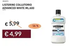 Prezzemolo e Vitale Listerine collutorio advanced white offerta