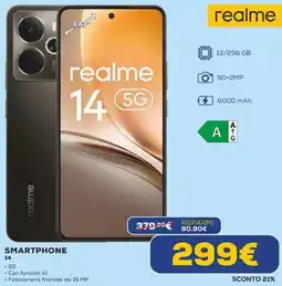 Euronics Realme SMARTPHONE 14 offerta