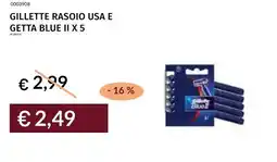 Prezzemolo e Vitale Gillette rasoio usa e getta blue ii x 5 offerta