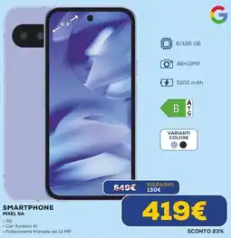 Euronics Smartphone pixel 9A offerta